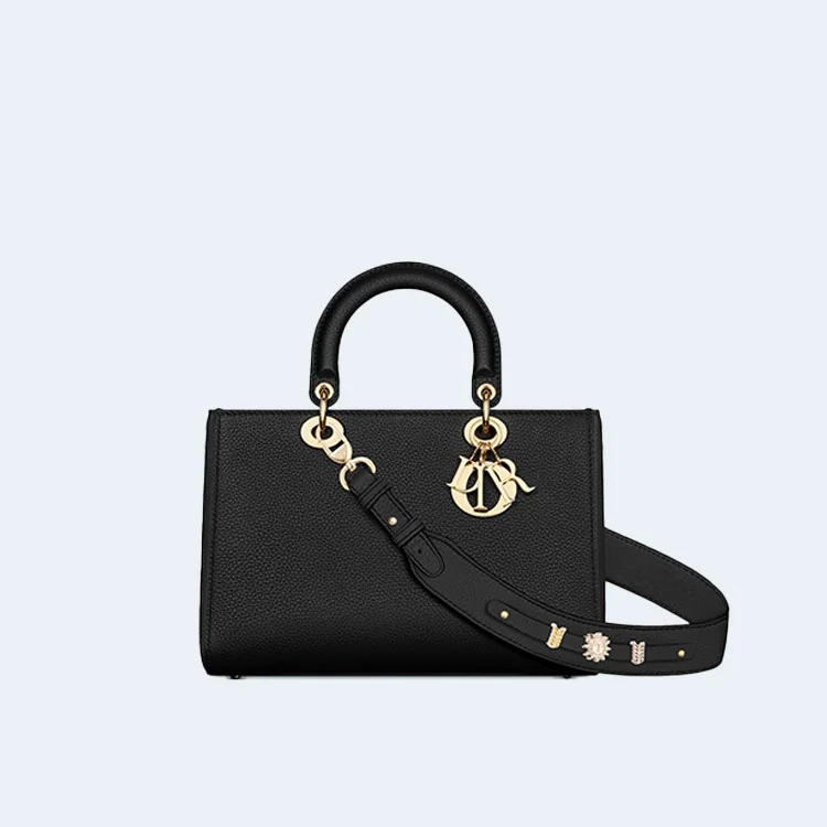 레이디 블랙 미디엄 백 상세