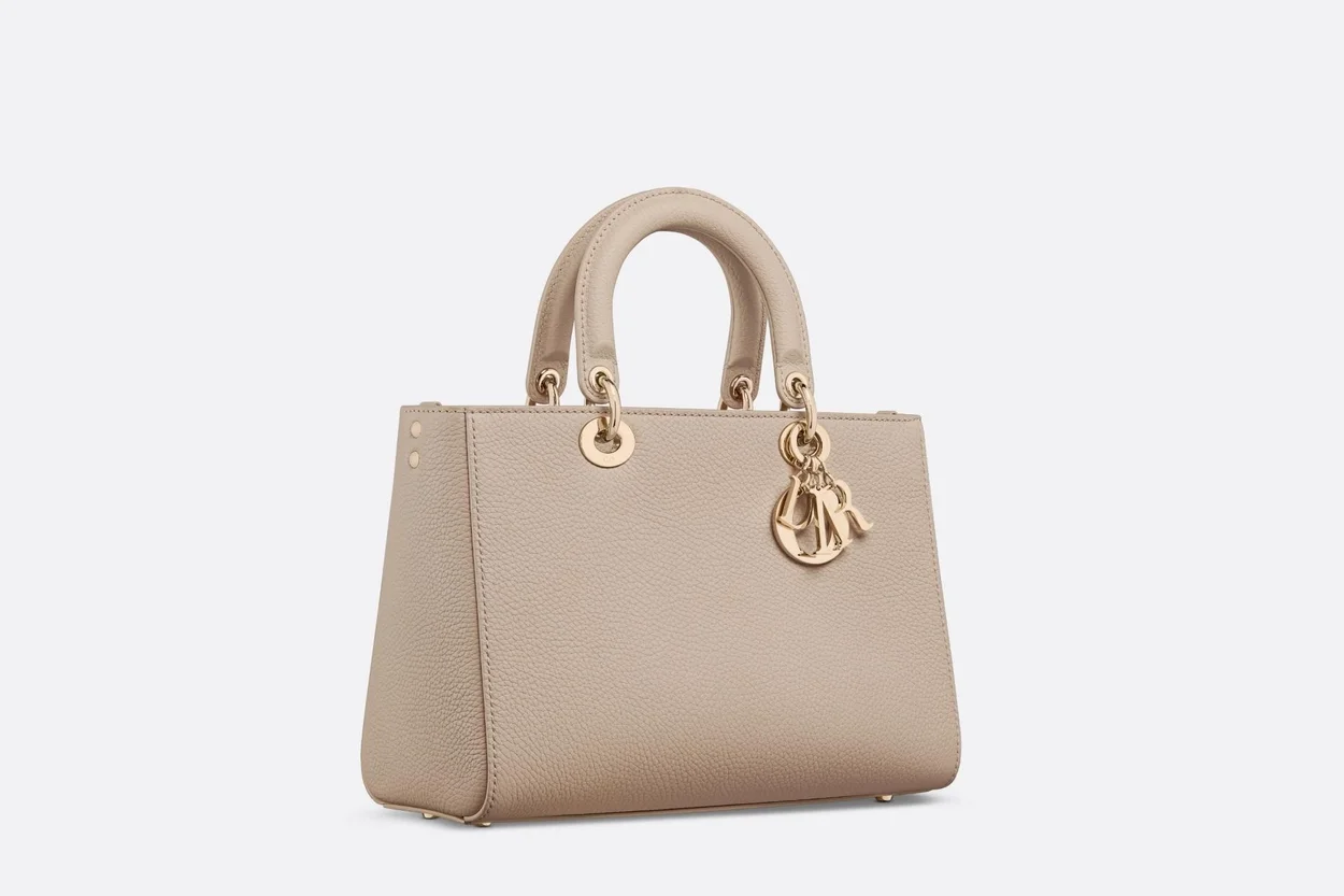 레이디 베이지 미디엄 백 상세