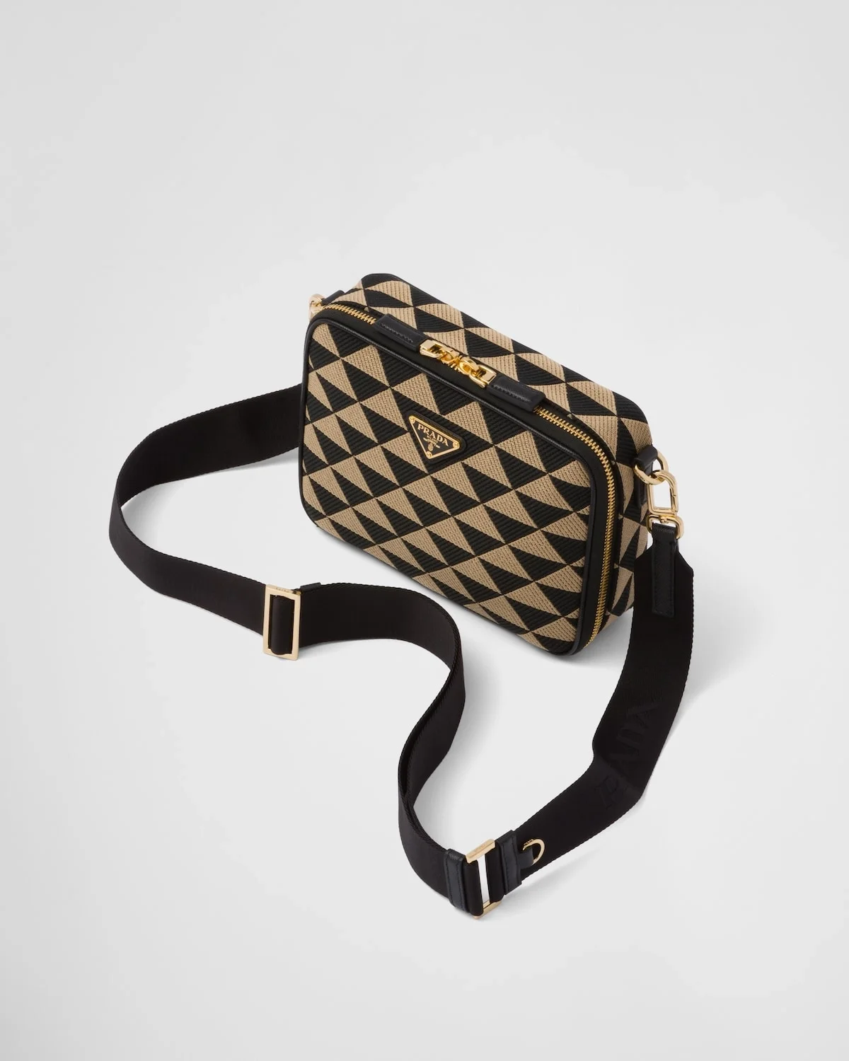 브리크 자수 패브릭백 베이지 상세