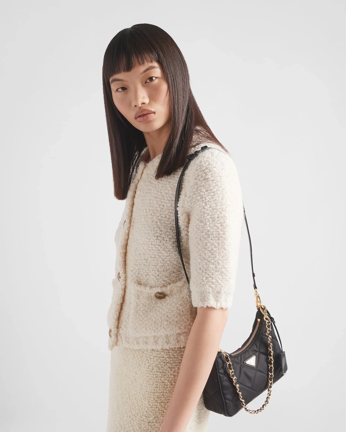 리에디션 1995 리나일론 체인 미니백 블랙 상세