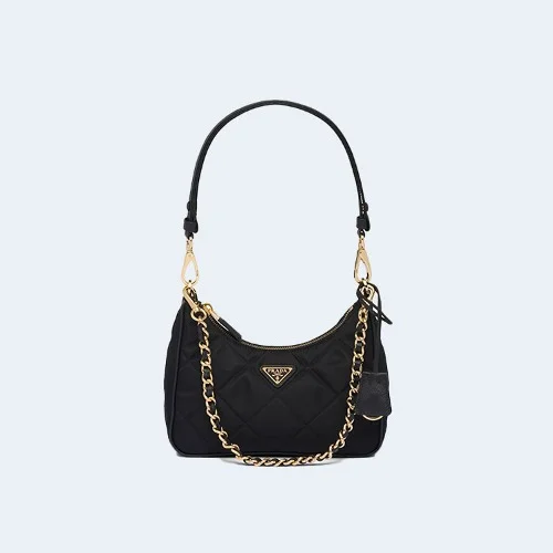 리에디션 1995 리나일론 체인 미니백 블랙