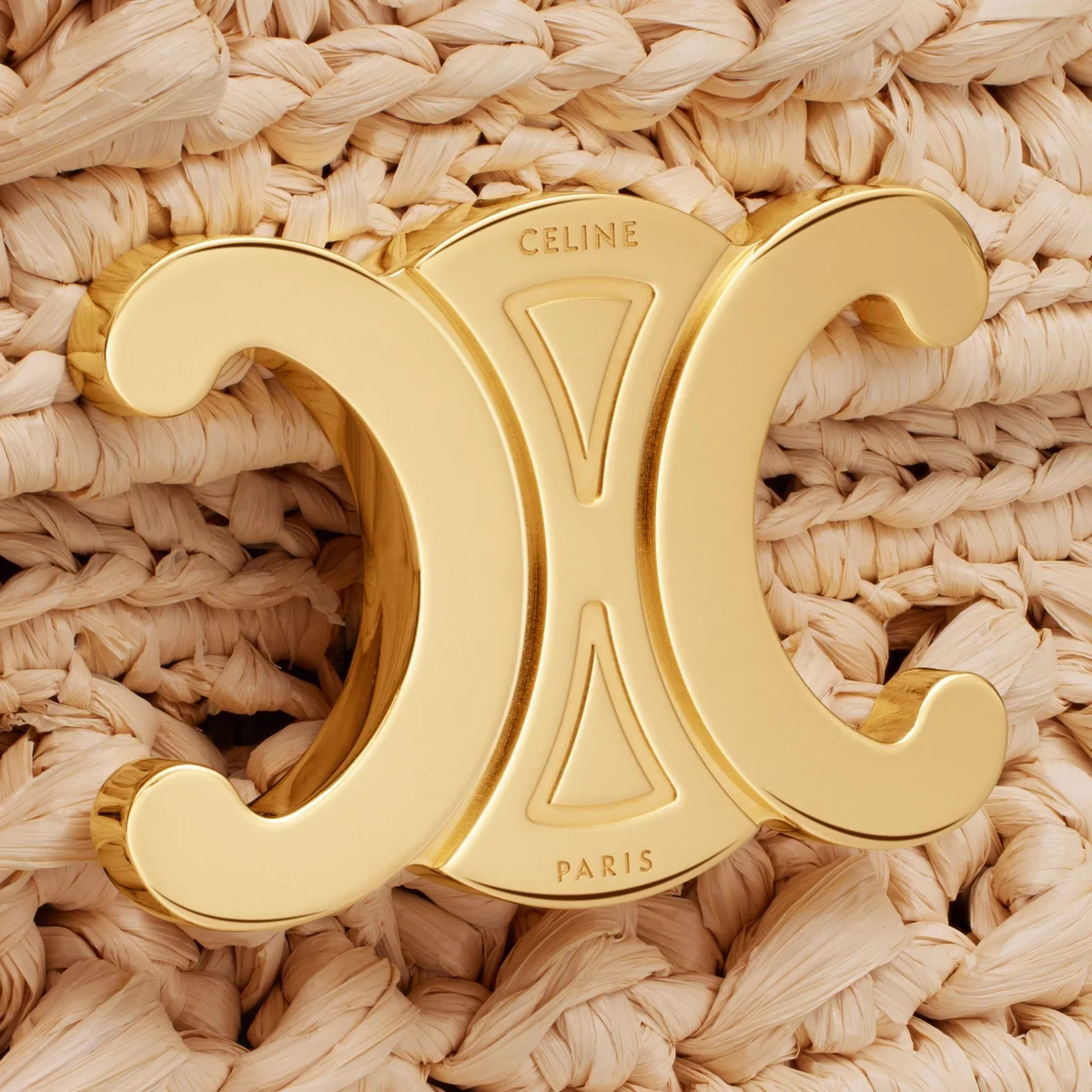 체인 숄더백 클로드 라피아 내추럴 상세