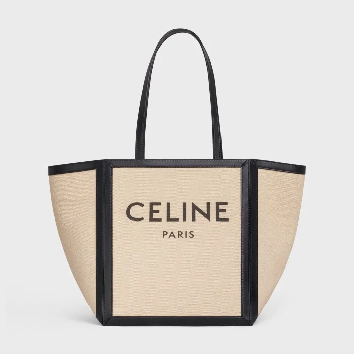 프린트 텍스타일 & 카프스킨 라지 스퀘어 바닐라 블랙 상세