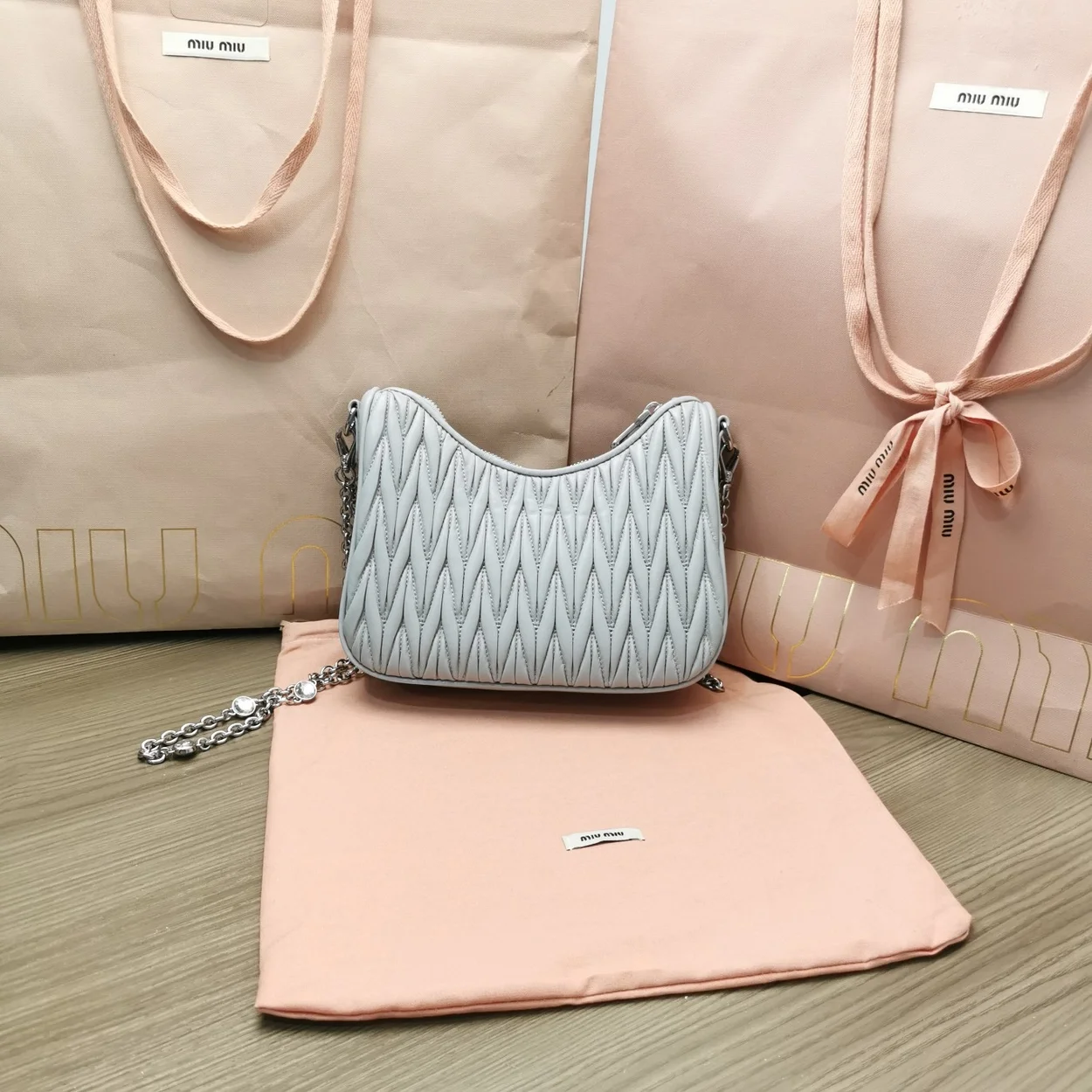 마테라쎄 나파 가죽 숄더백 크리스탈 콘플라 상세