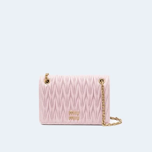 마테라쎄 나파 가죽 미니백 핑크