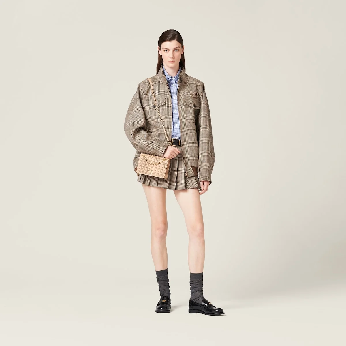 마테라쎄 나파 가죽 미니백 베이지 상세