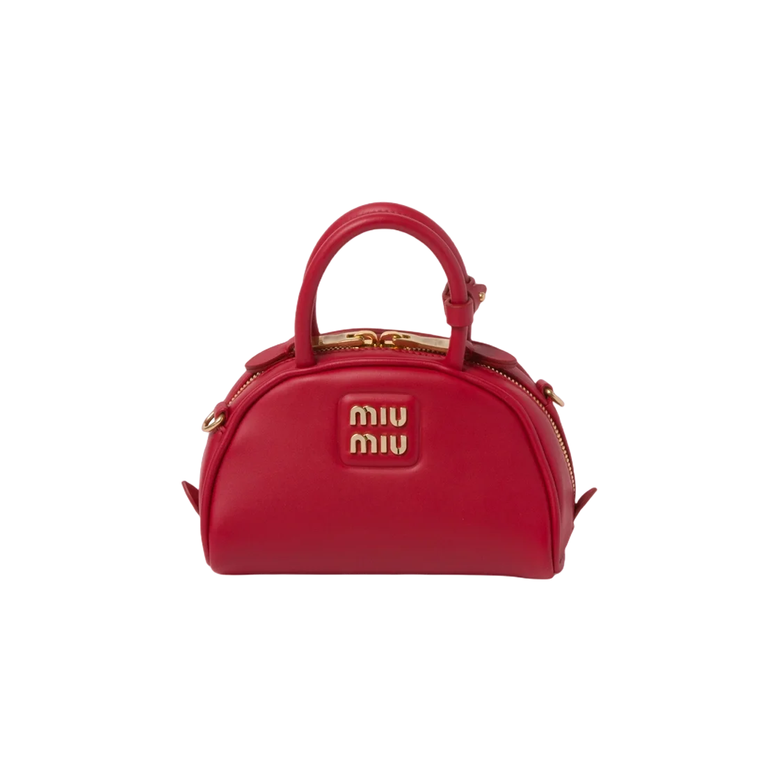 가죽 탑 핸들 미니백 레드 상세