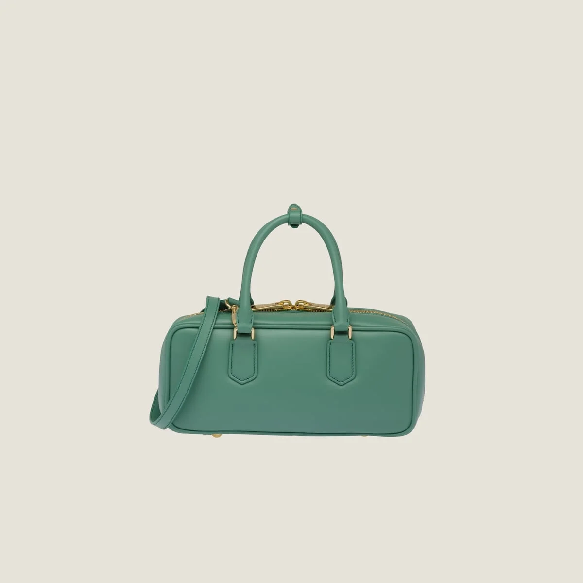 미디엄 아르카디 가죽백 그린 상세