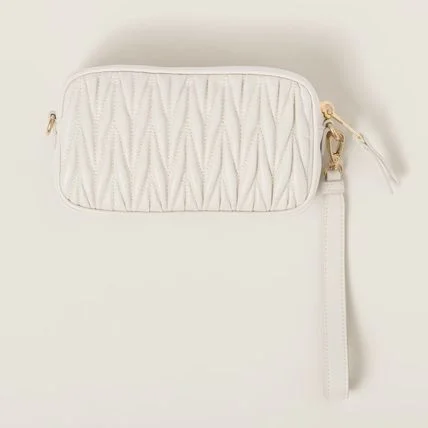 마테라쎄 나파 가죽 파우치 화이트 상세