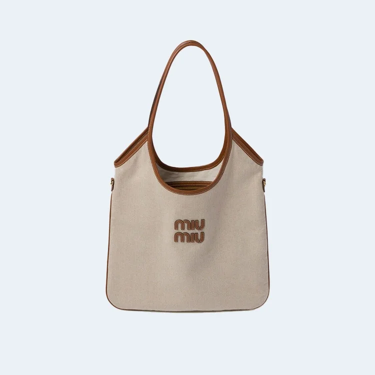 아이비 캔버스백 베이지 상세