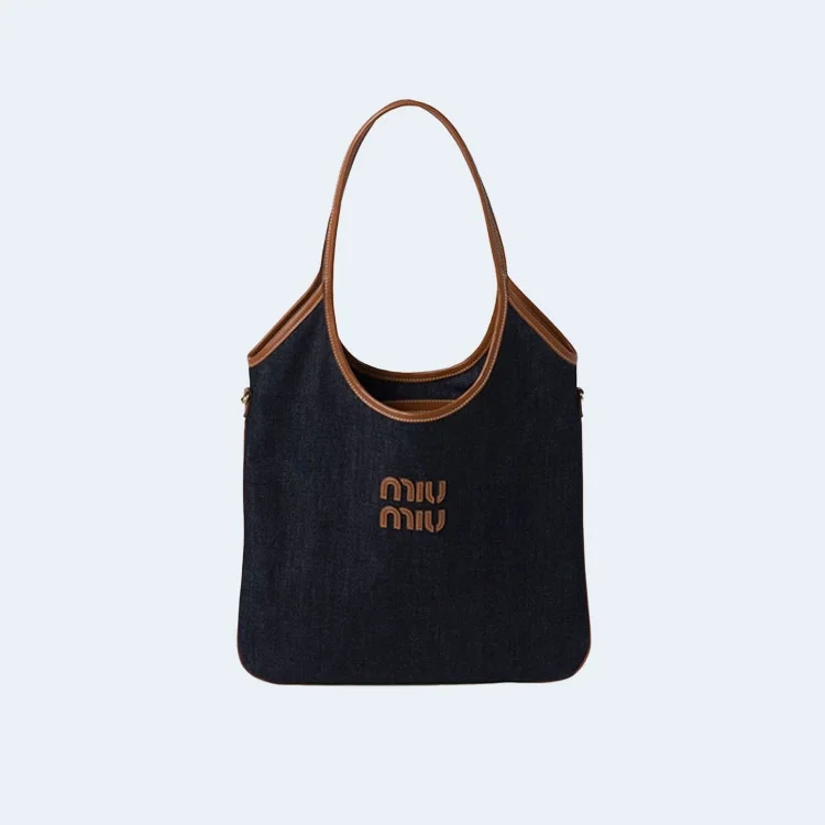 아이비 캔버스백 데님 상세