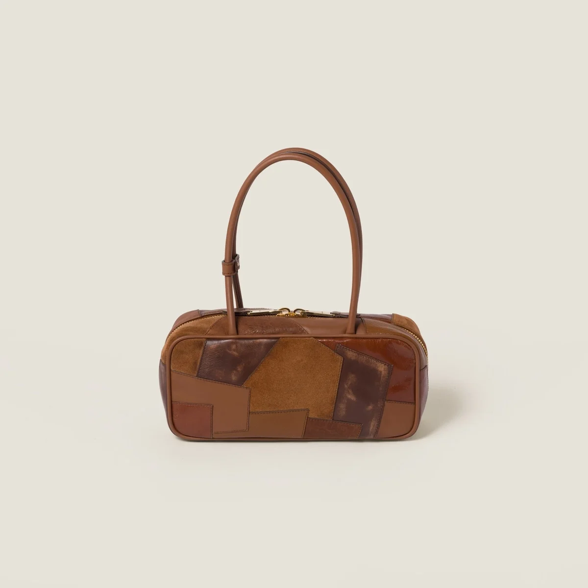 미디엄 아르카디 가죽백 패치워크 상세