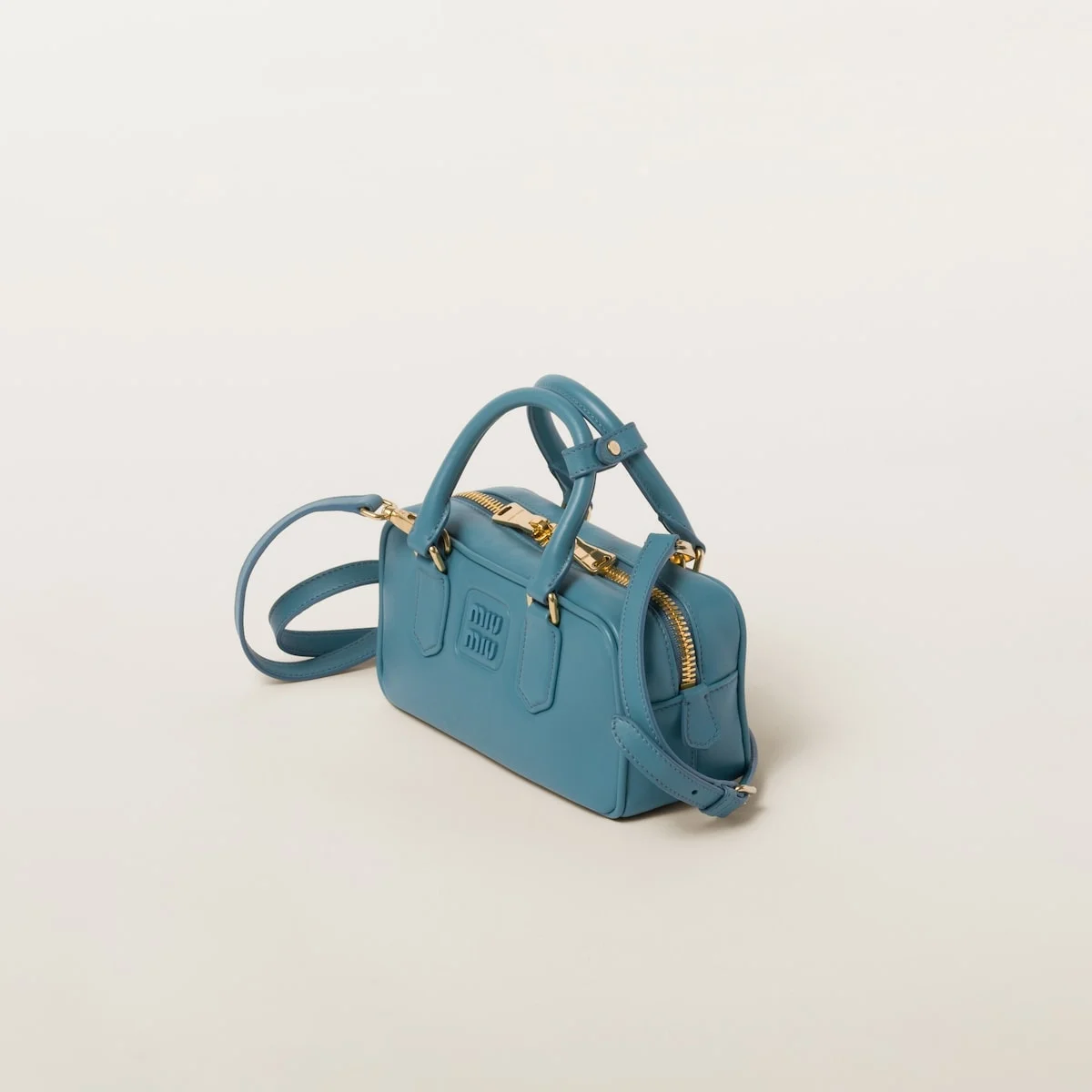 스몰 아르카디 가죽백 블루 상세