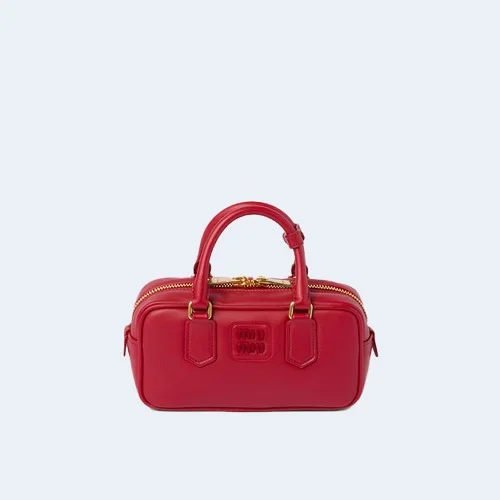 스몰 아르카디 가죽백 레드