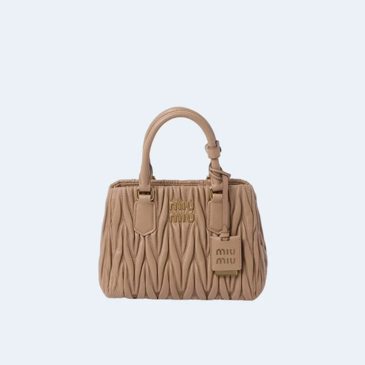 마테라쎄 나파 가죽 핸드백 브라운 상세