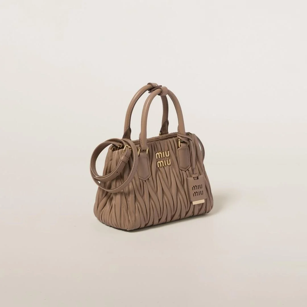 마테라쎄 나파 가죽 핸드백 브라운 상세