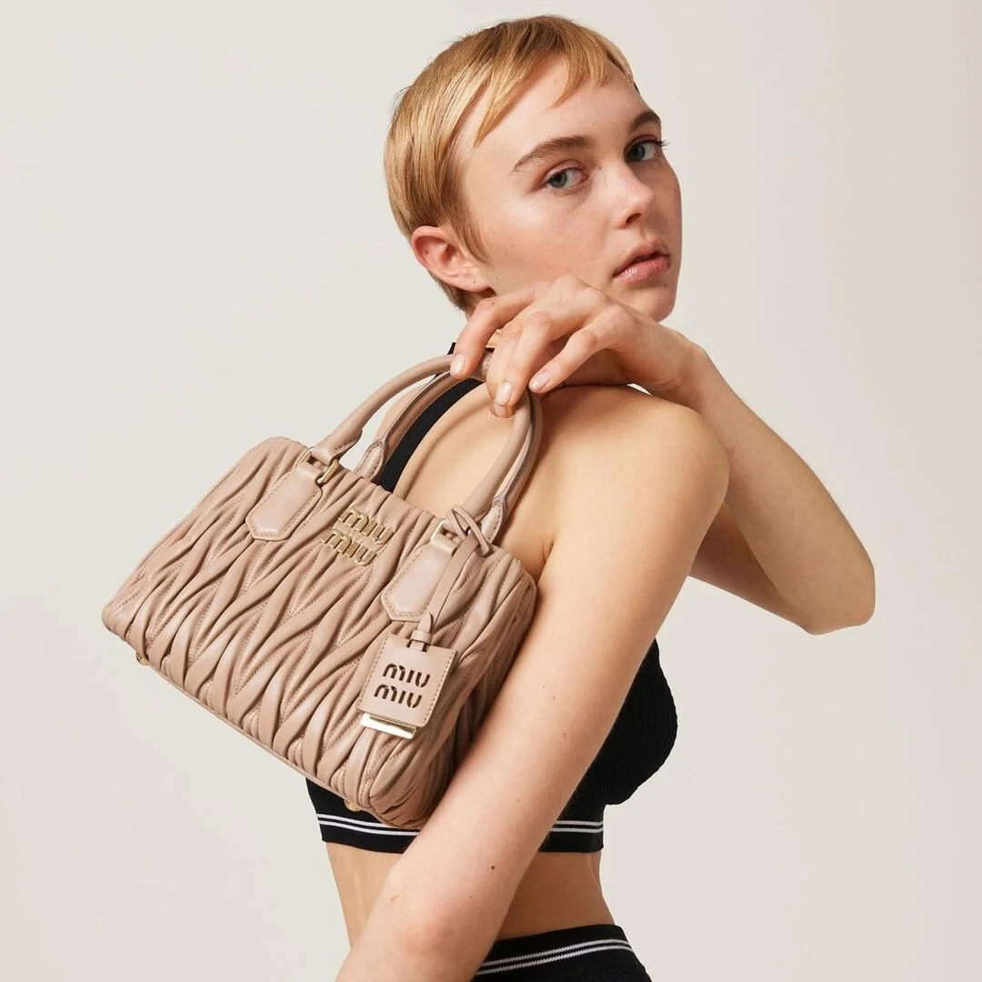 마테라쎄 나파 가죽 핸드백 브라운 상세