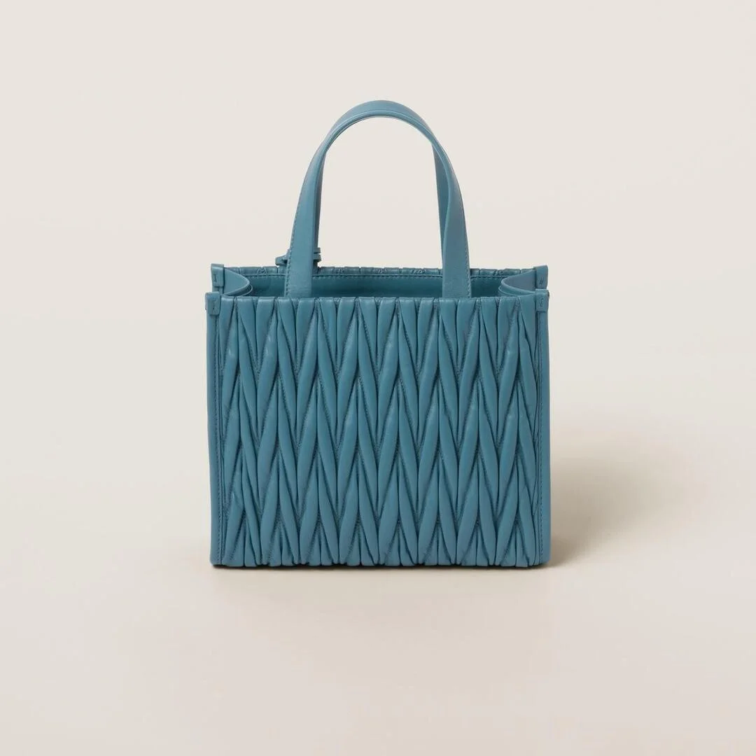 마테라쎄 나파 가죽 토트백 블루 상세