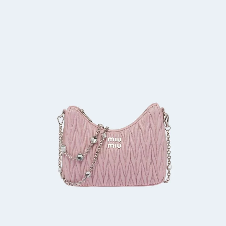 마테라쎄 나파 가죽 숄더백 크리스탈 핑크 상세