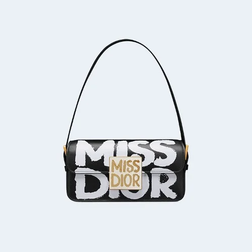 Miss 플랩백 그래피티 블랙