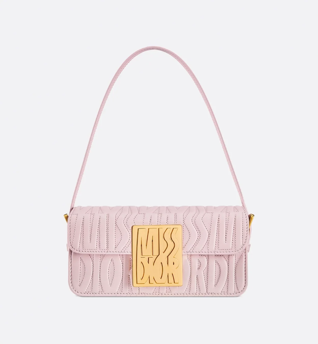 Miss 플랩 백 올오버 페일 핑크 퀄팅 상세