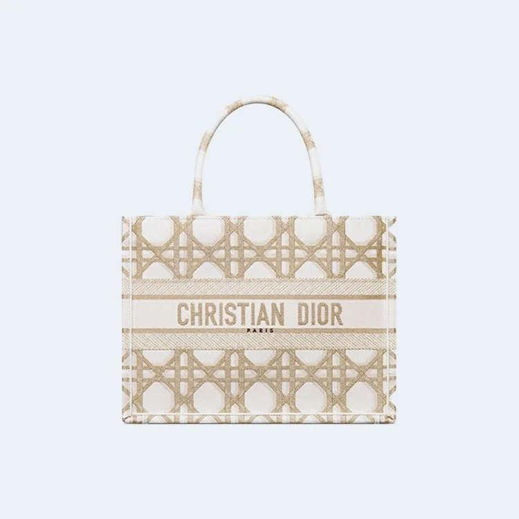 북 화이트 골드 마크로까나쥬 토트 미디엄 백 상세