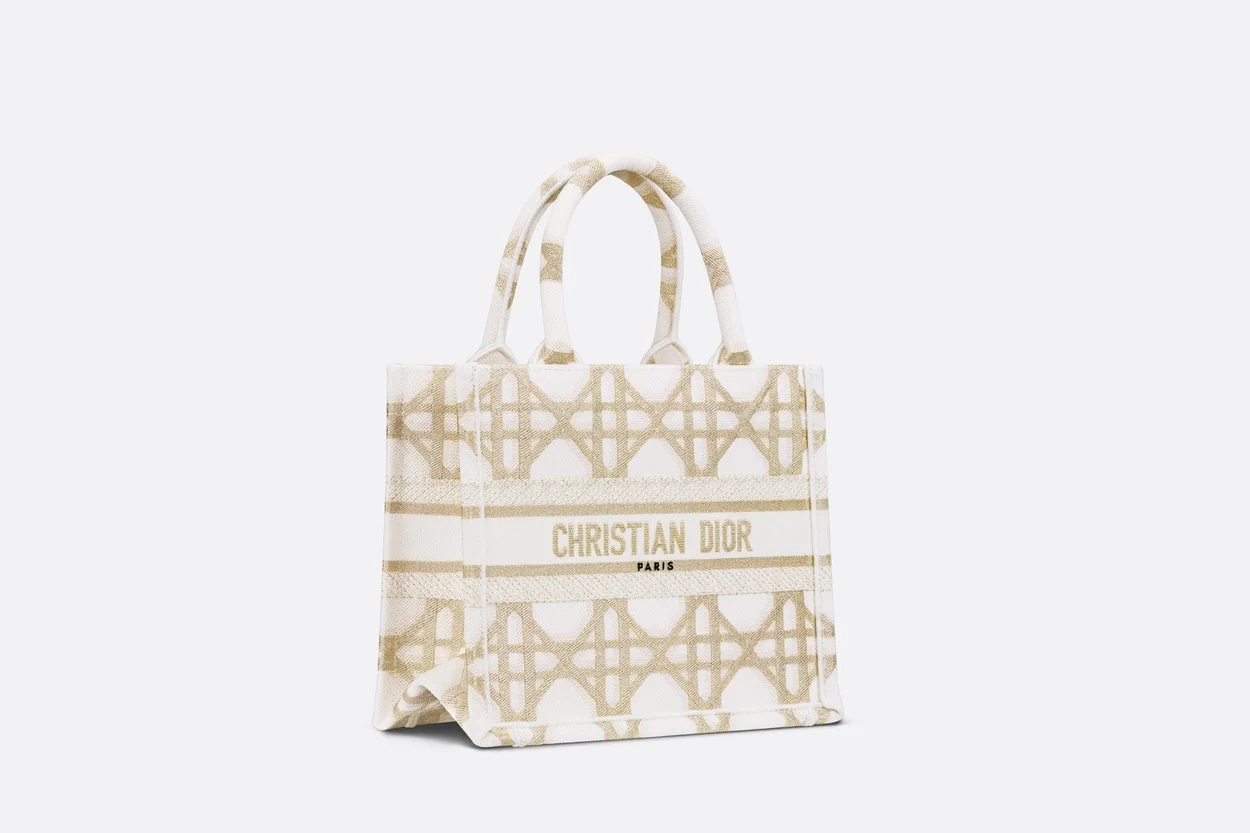 북 화이트 골드 마크로까나쥬 토트 스몰 백 상세