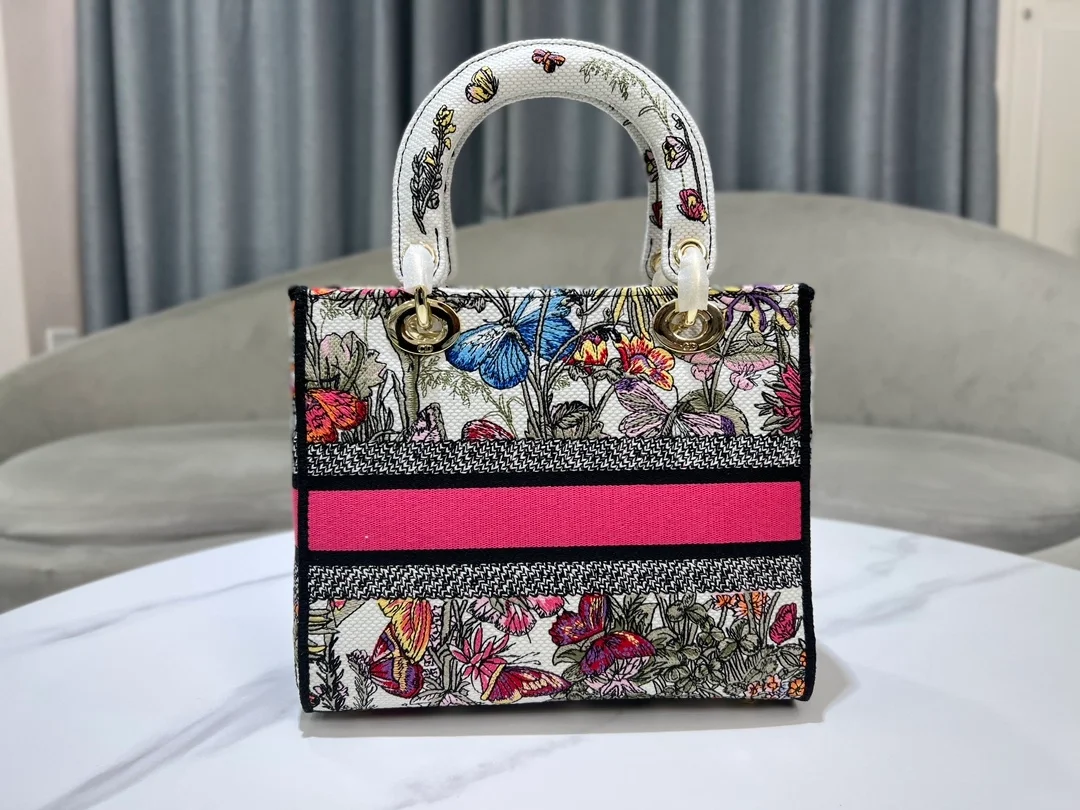 레이디 D-Lite 미디엄 백 화이트 멀티컬러 상세