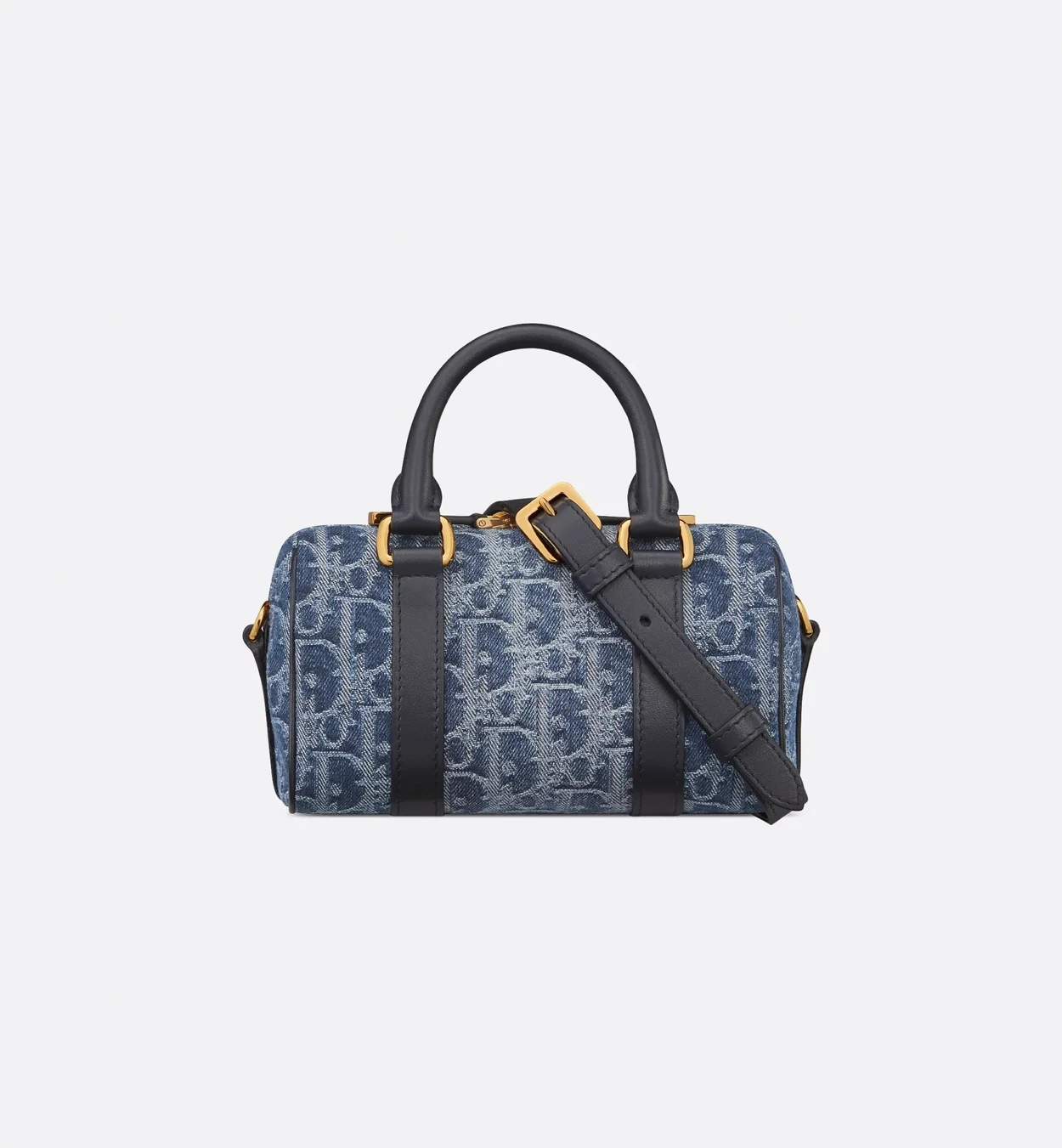 오블리크 자카드 그루브 16 미니 백 데님 블루 상세