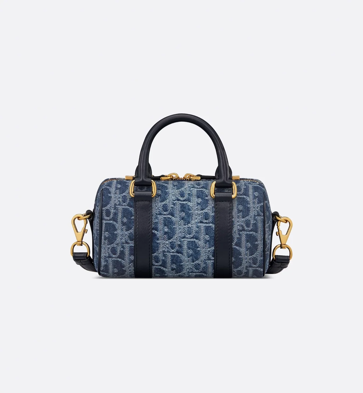 오블리크 자카드 그루브 16 미니 백 데님 블루 상세