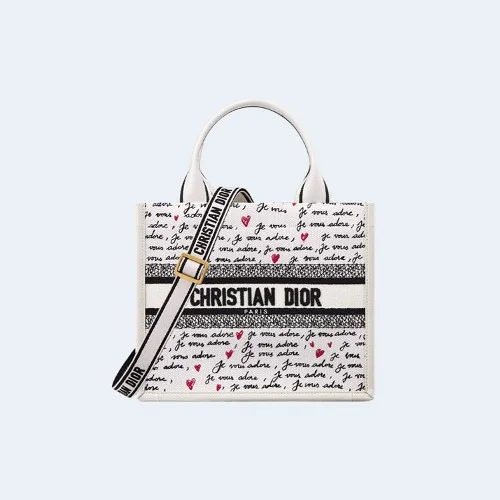 북 토트 스몰 백 화이트