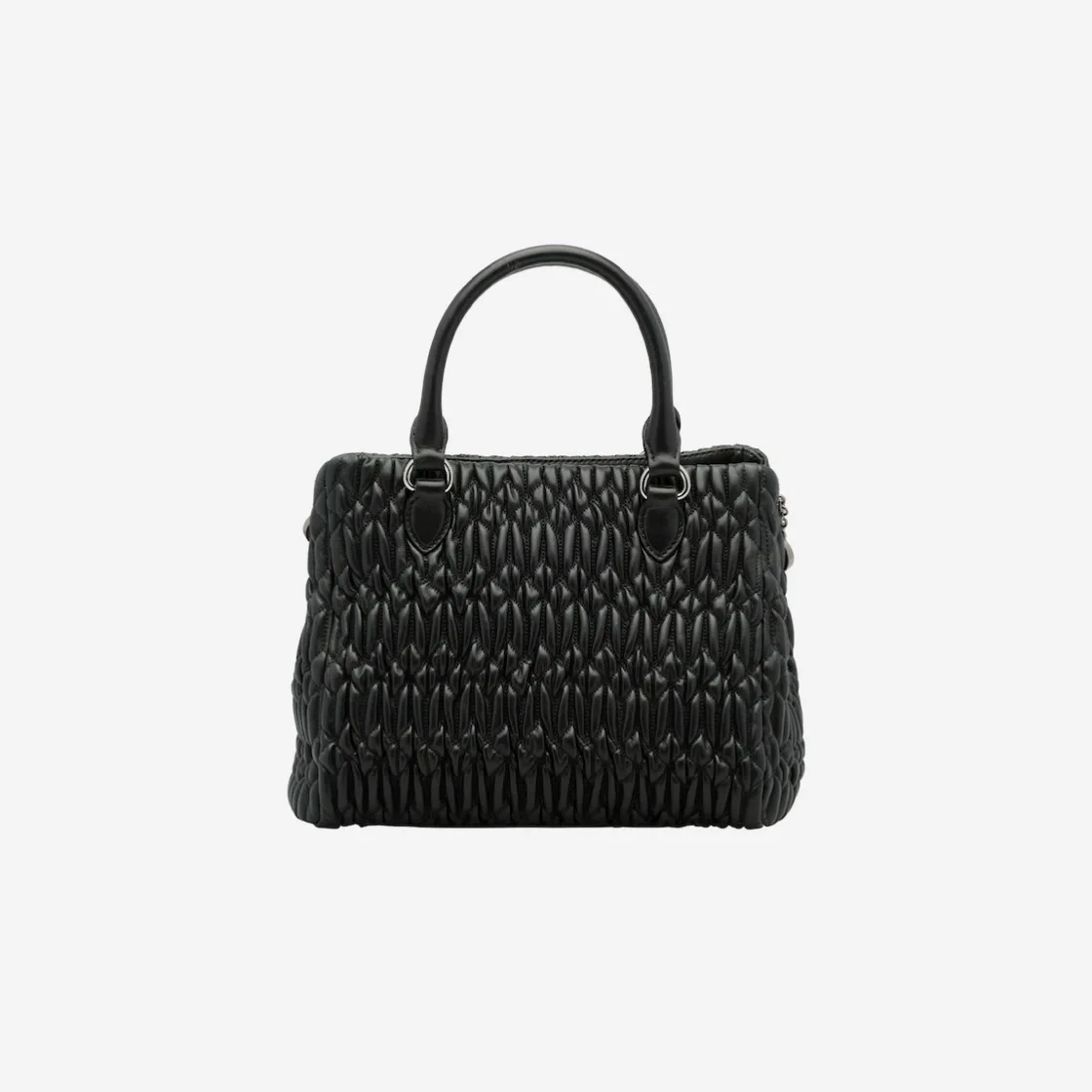 크리스탈 클로케 나파 가죽 핸드백 블랙 상세