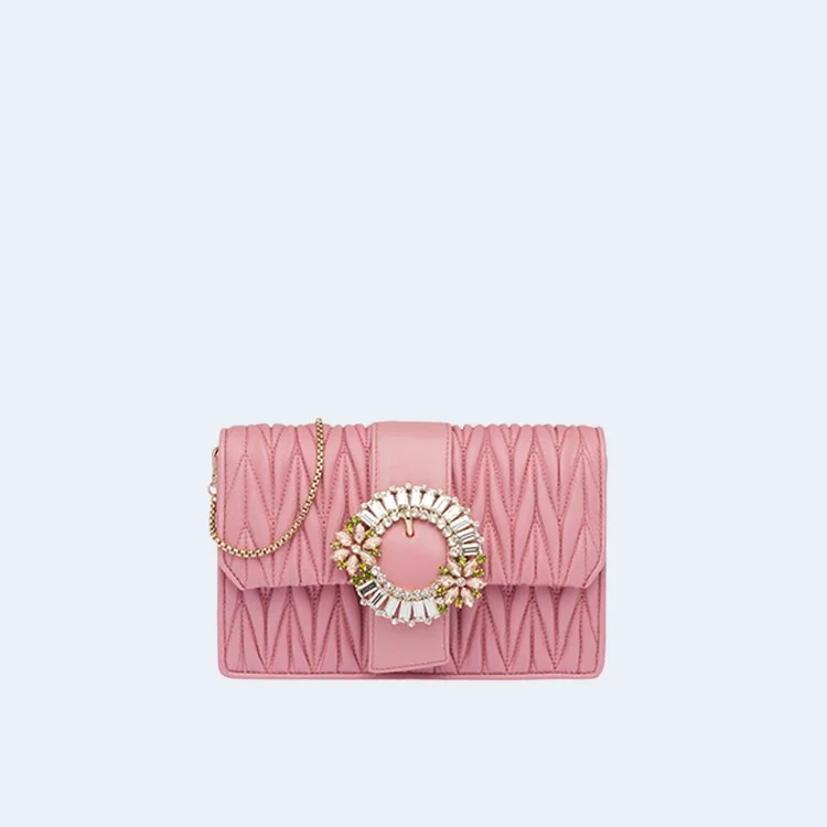 마테라쎄 가죽백 핑크 상세