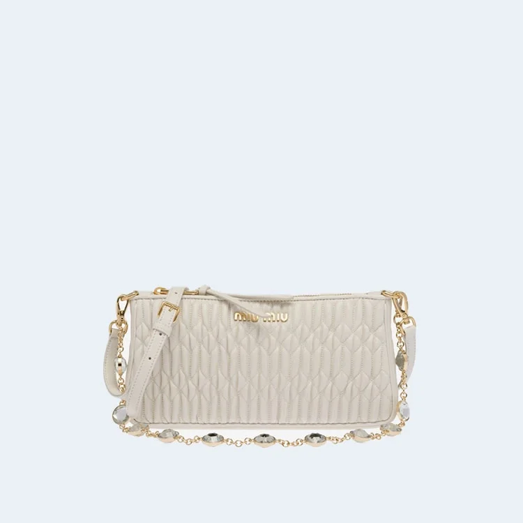 나파 크리스탈 미니 숄더백 화이트 상세