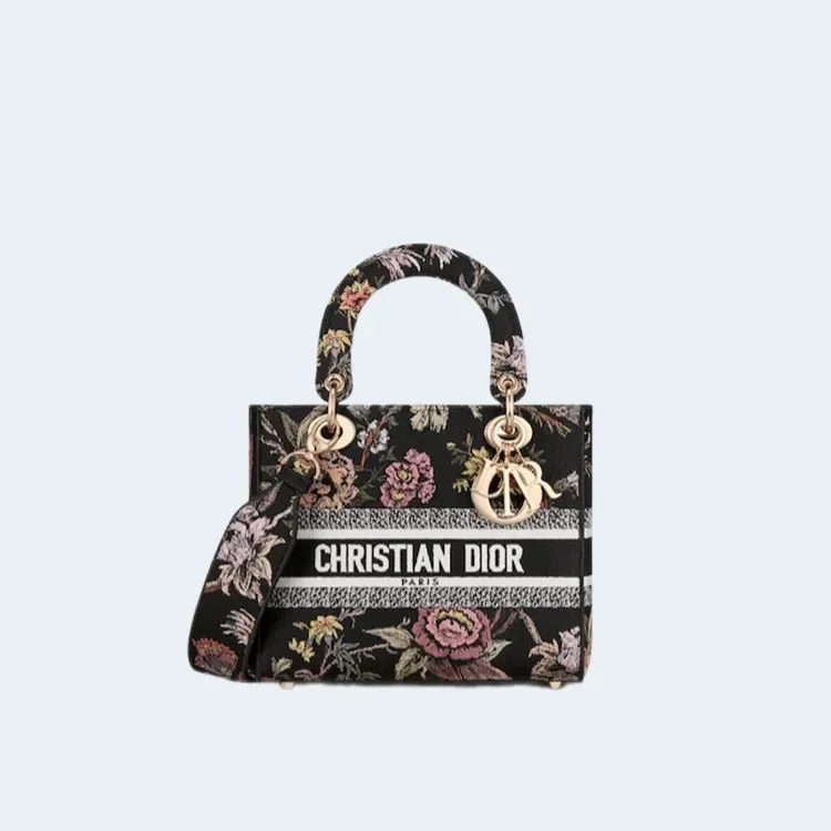 레이디 D-Lite 미디엄 백 블랙 상세