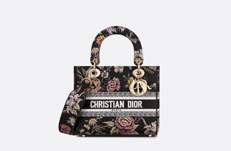 레이디 D-Lite 미디엄 백 블랙 상세