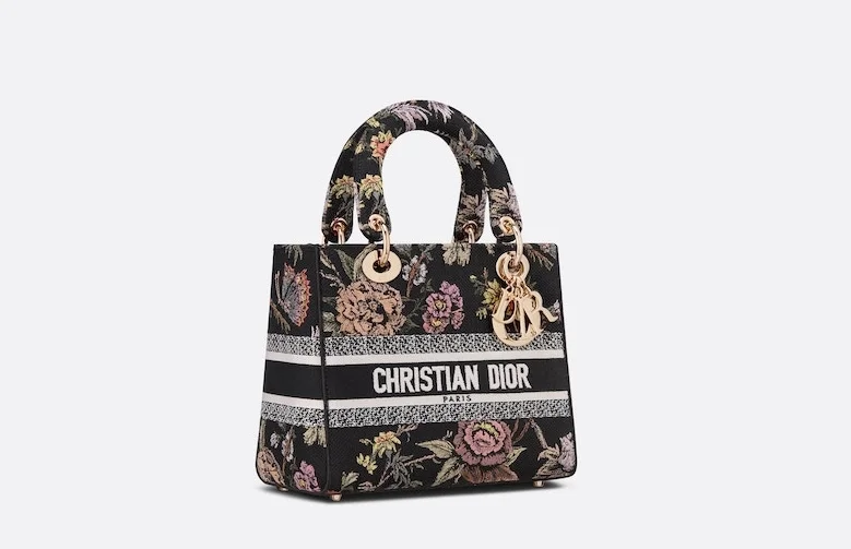 레이디 D-Lite 미디엄 백 블랙 상세