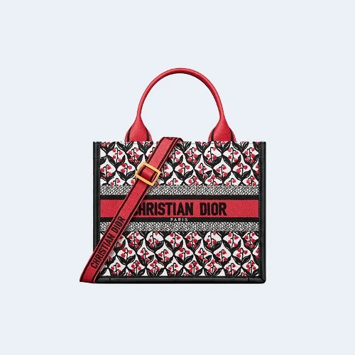 아무르 북 토트 스몰 백 은방울꽃 자수