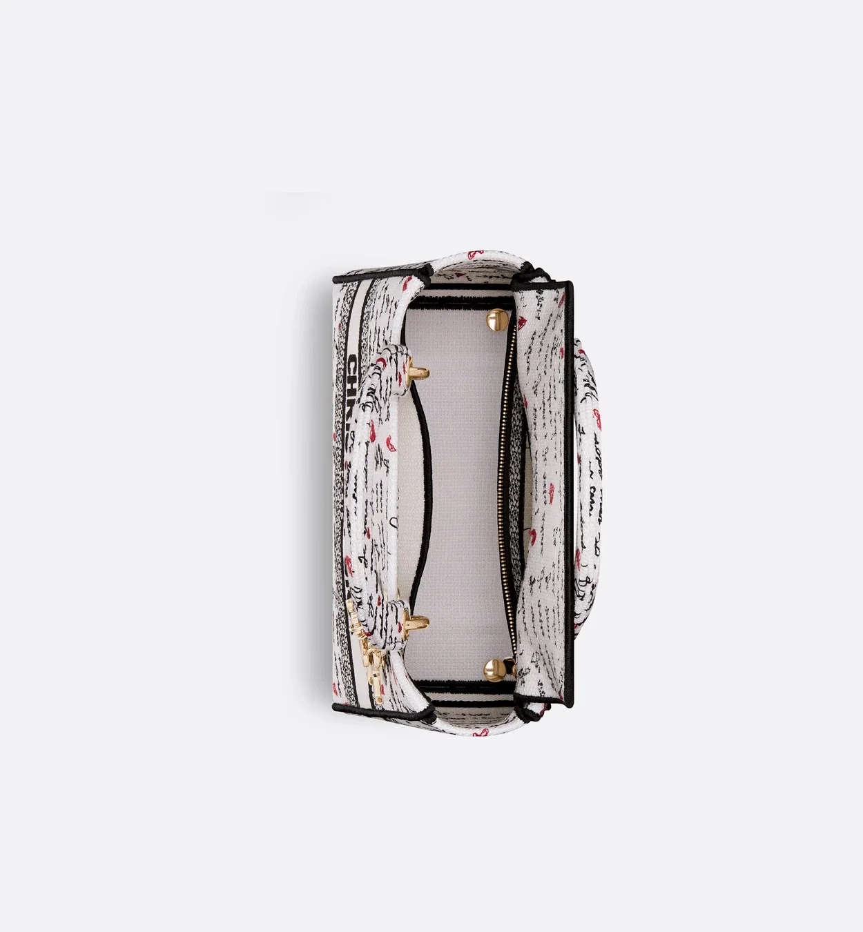 아무르 레이디 D-Lite 미디엄 백 화이트,블랙 앤 레드 상세