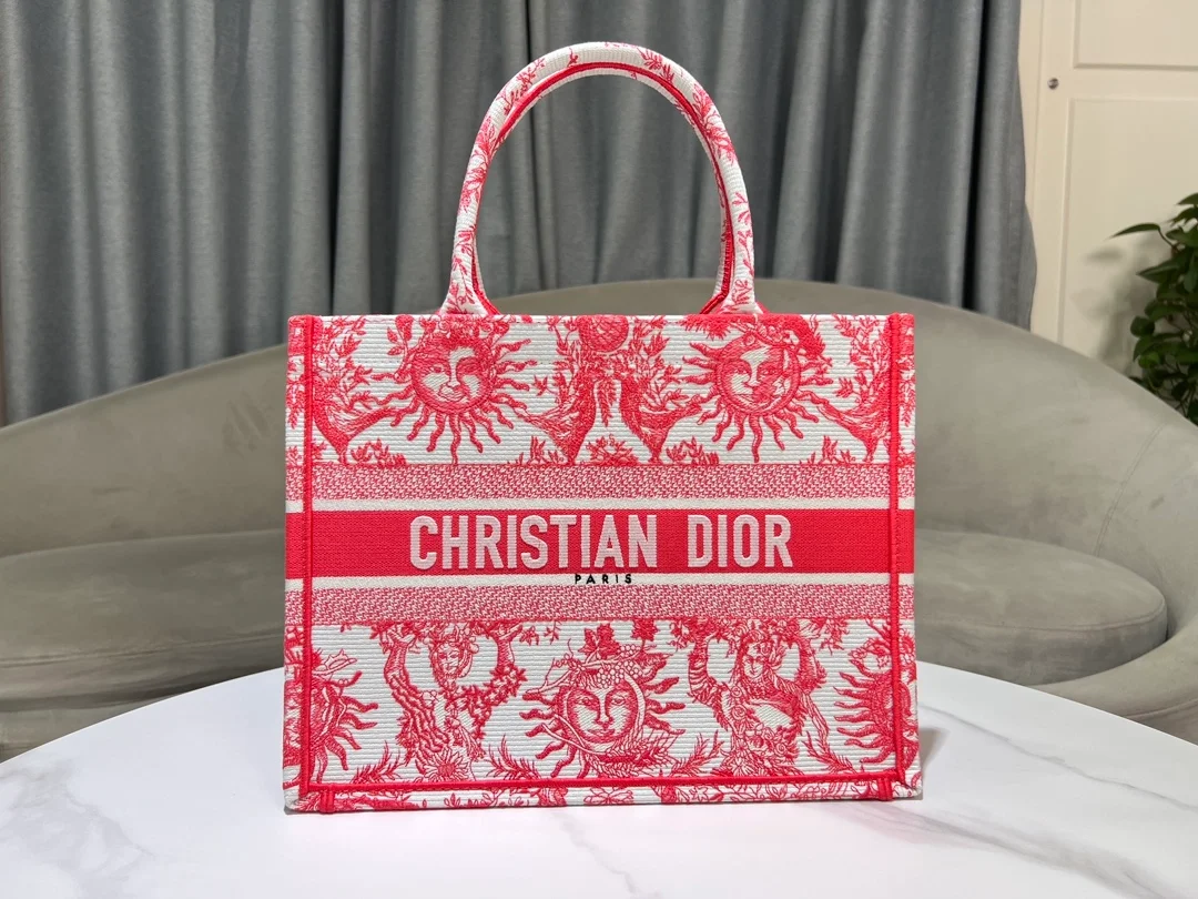 리비에라 북 토트 미디엄 백 코랄 레드 상세