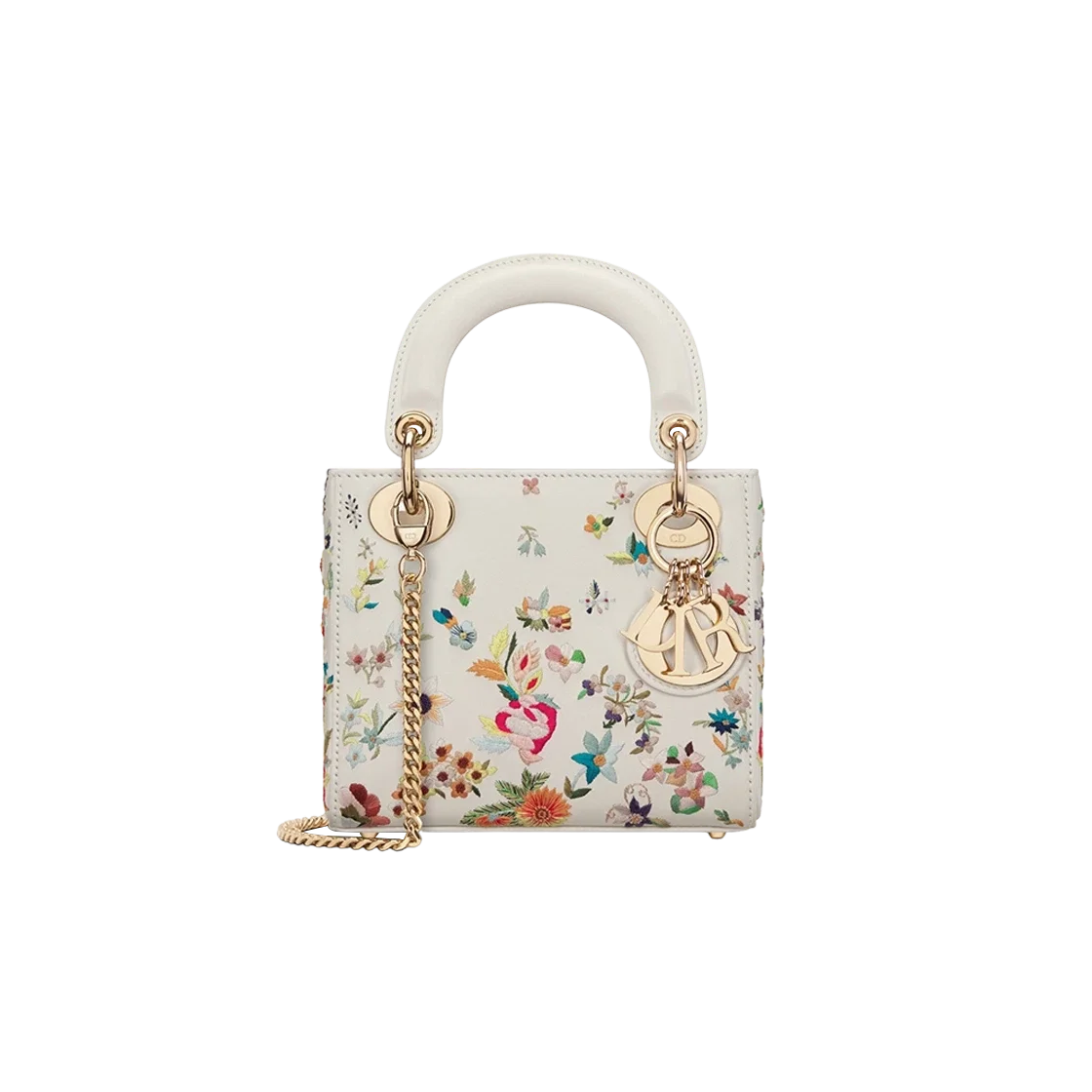 라이트 레이디 백 라떼 멀티컬러 스몰 플라워 상세