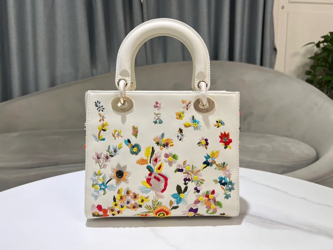 라이트 레이디 백 라떼 멀티컬러 스몰 플라워 상세