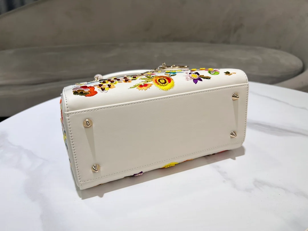 라이트 레이디 백 라떼 멀티컬러 스몰 플라워 상세