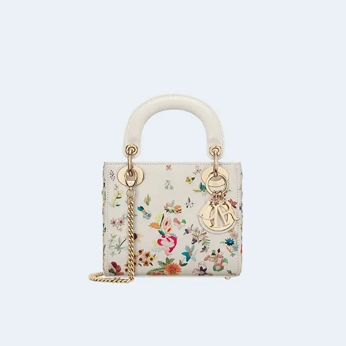 라이트 레이디 백 라떼 멀티컬러 스몰 플라워