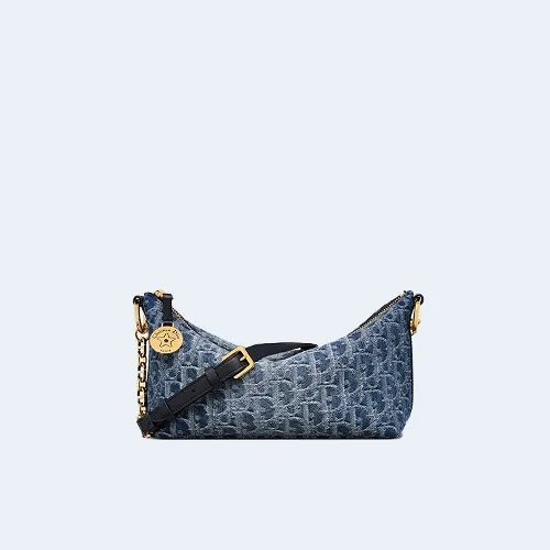 체인 호보 백 데님 블루