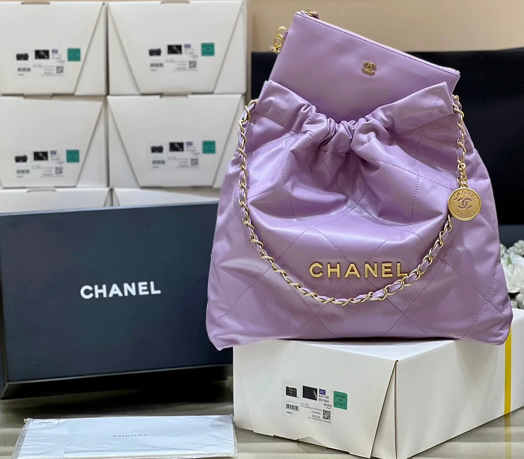 22백 스몰 퍼플 & 골드메탈 상세