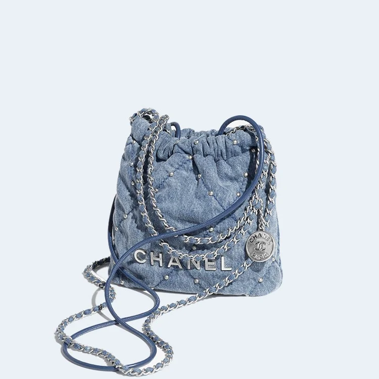 22백 미니 블루 & 실버메탈 상세