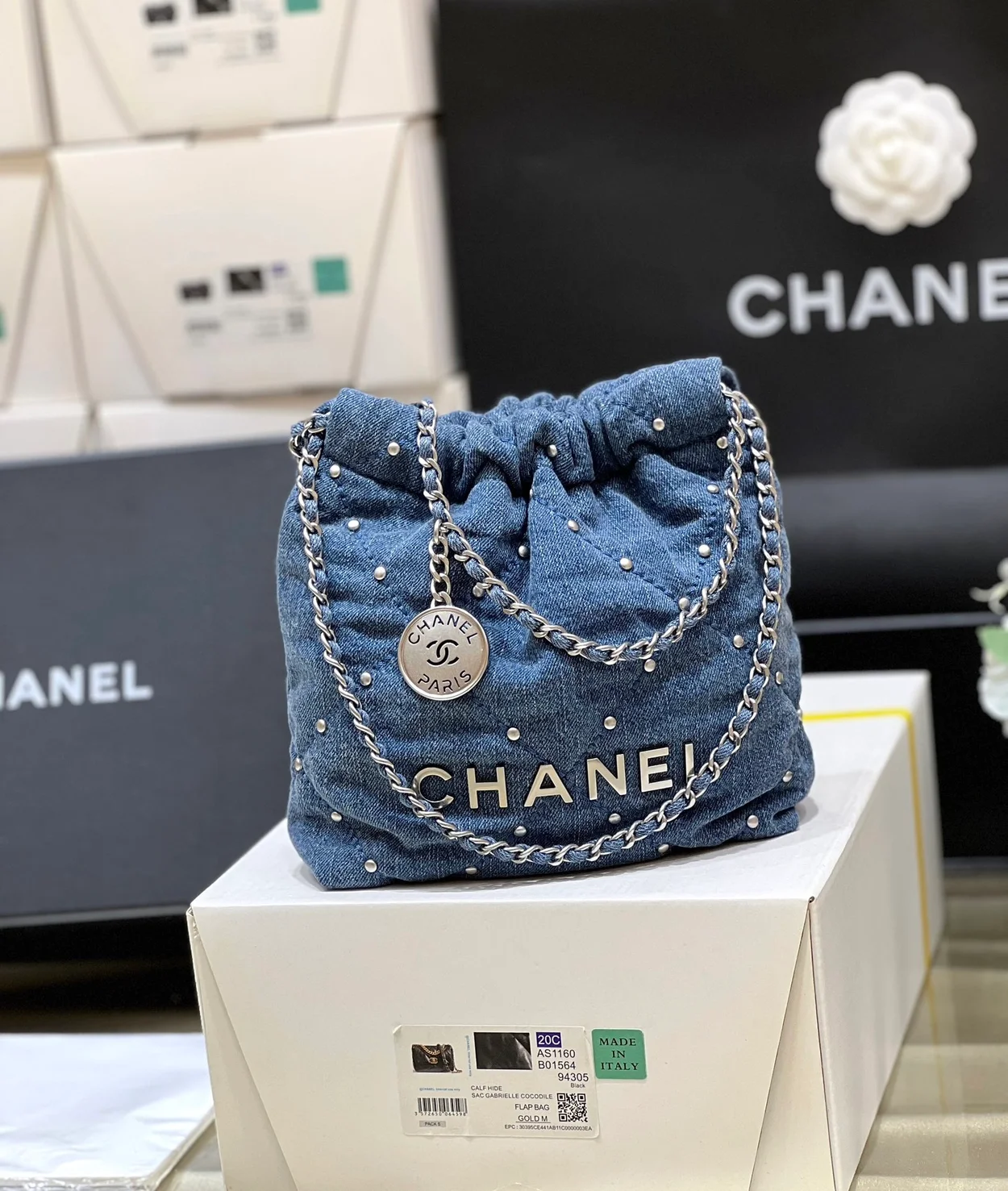 22백 미니 블루 & 실버메탈 상세