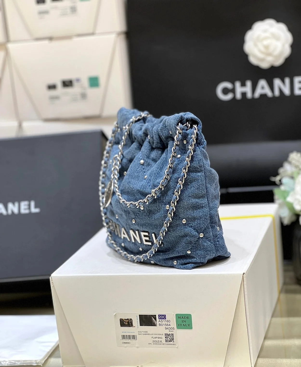 22백 미니 블루 & 실버메탈 상세