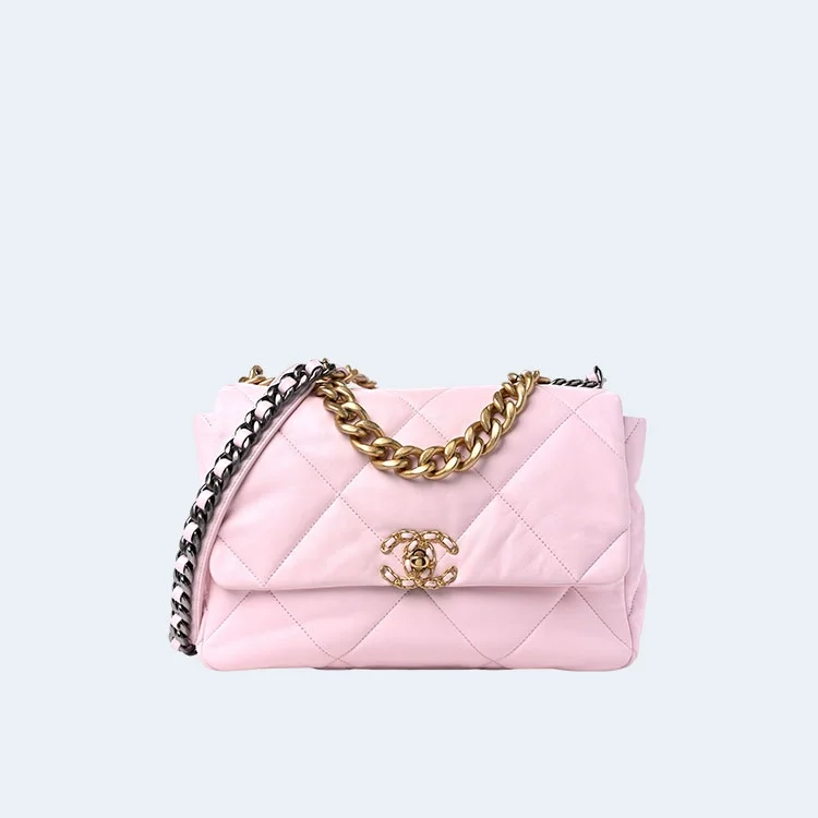 19백 라지 램스킨 핑크 상세